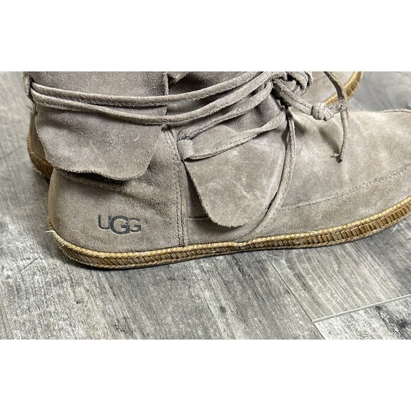 UGG Australia Reid Ankle Boots Womens 9 Brown Suede Bootie Moccasins 1019129 - Picture 6 of 10
